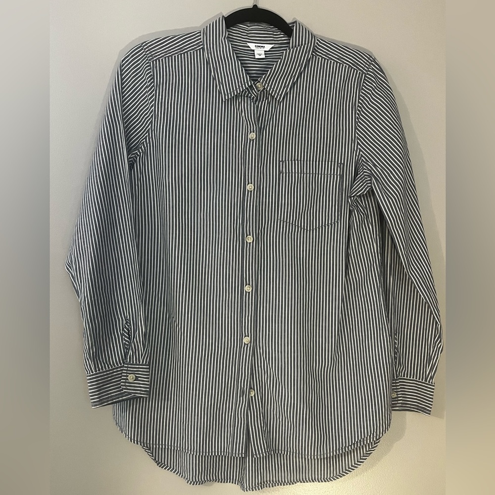 Sonoma Striped Button Down